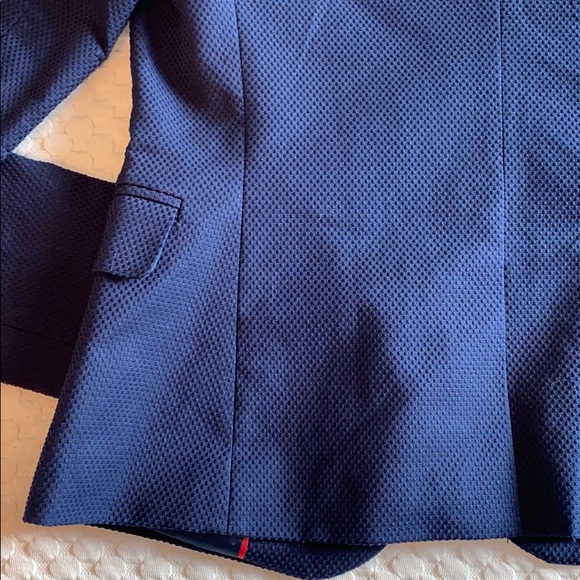 Blue Textured Blazer - Picture 9 of 9